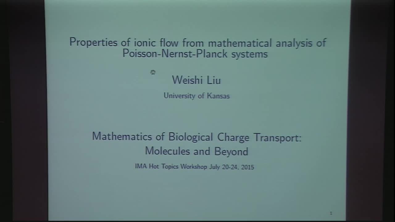 Properties of Ionic Flow from Mathematical Analysis of Poisson-Nernst-Planck Systems Thumbnail