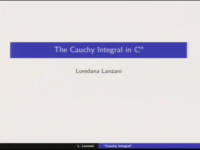 The Cauchy Integral in several complex variables Thumbnail