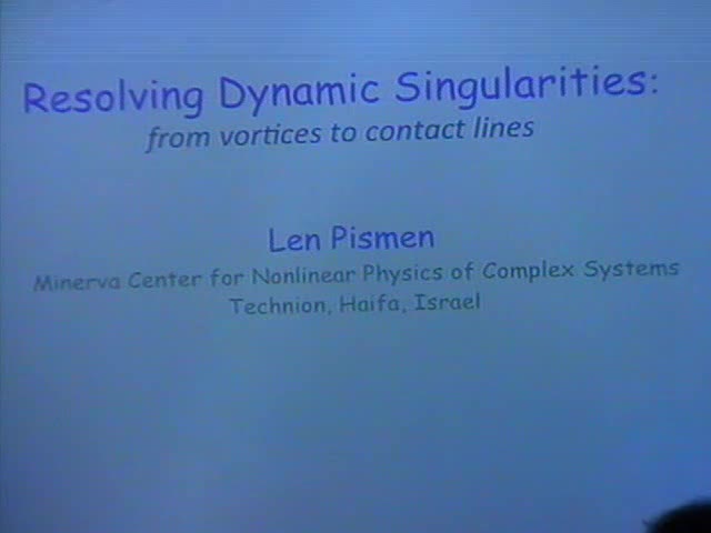 Resolving dynamic singularities: from vortices to
contact lines Thumbnail