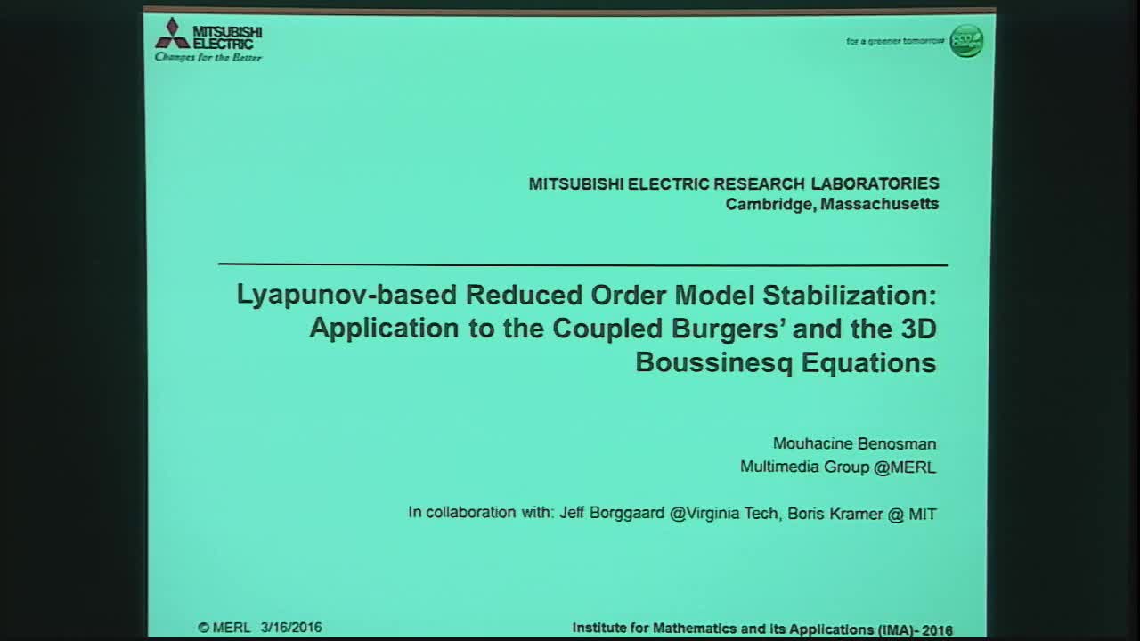 Reduced Order Model Stabilization for Partial Differential Equations based on Lyapunov Theory and Extremum Seeking with Applications to the Burgers' and Boussinesq equations Thumbnail