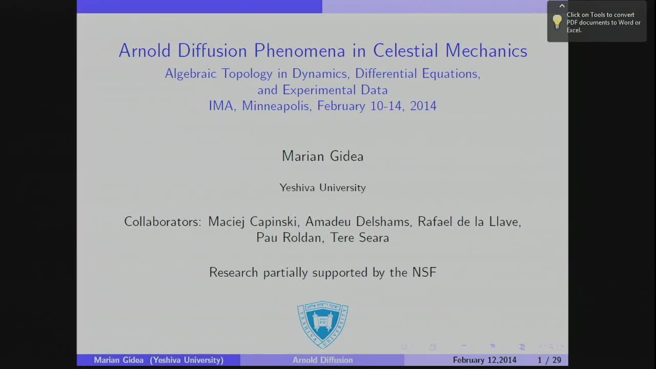 Arnold Diffusion Phenomena in Celestial Mechanics Thumbnail