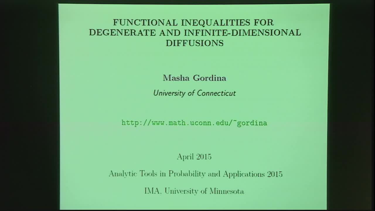 Functional Inequalities for Degenerate and Infinite-dimensional Diffusions Thumbnail