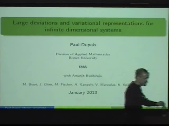 Large Deviations and Variational Representations for Infinite Dimensional Systems: I Thumbnail