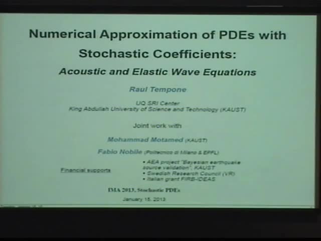 Numerical Approximation of PDEs with Stochastic Coefficients Thumbnail