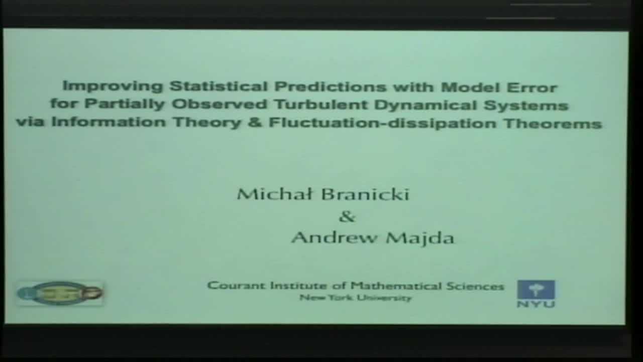 Improving Statistical Predictions With Model Error for Partially Observed Turbulent Dynamical Systems via Information Theory & Fluctuation-dissipation Theorems Thumbnail