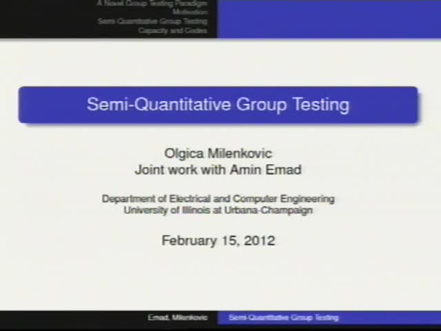 Probabilistic and combinatorial models for quantized group testing Thumbnail