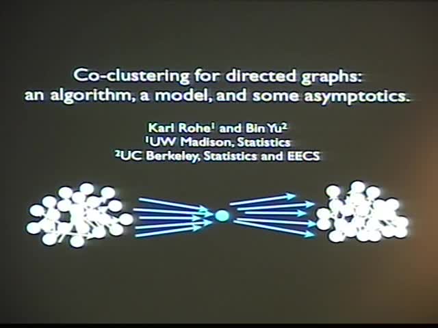 Co-clustering for directed graphs:  an algorithm, a model, and some asymptotics Thumbnail