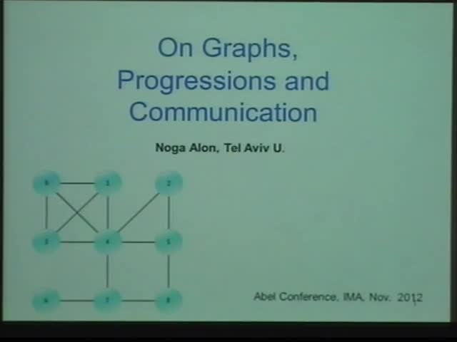 On Graphs, Progressions and Communication Thumbnail