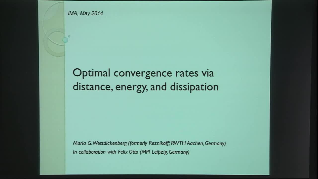 Optimal Convergence Rates via Relationships among Distance, Energy, and Dissipation Thumbnail