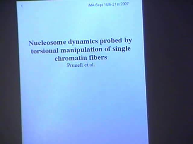 Nucleosome Dynamics Probed by Torsional Manipulation of Single Chromatin Fibers Thumbnail