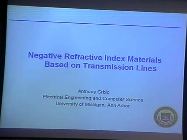 Negative refractive index metamaterials based on transmission
lines Thumbnail