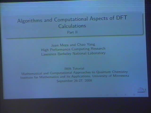 Algorithms and computational aspects of DFT calculations part II Thumbnail