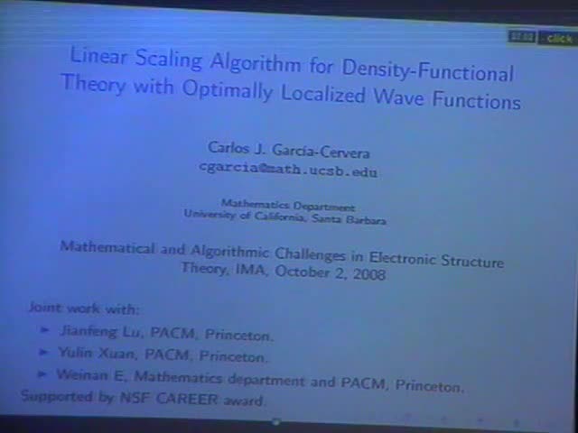 A Linear Scaling Subspace Iteration Algorithm with Optimally Localized Non-orthogonal Wave Functions for Kohn-Sham Density Functional Theory Thumbnail