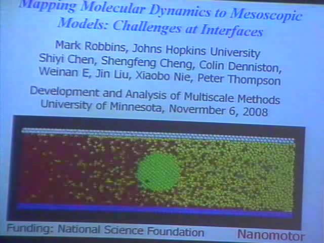 Mapping molecular dynamics to mesoscopic models: Challenges at
interfaces Thumbnail