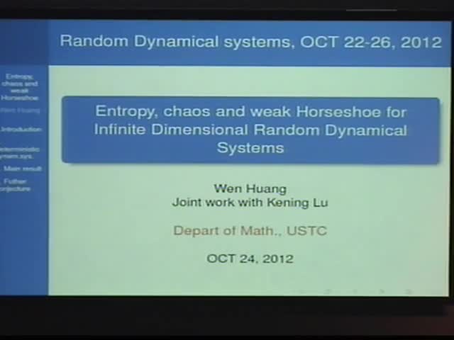 Entropy, chaos and weak Horseshoe for infinite dimensional Random dynamical systems Thumbnail