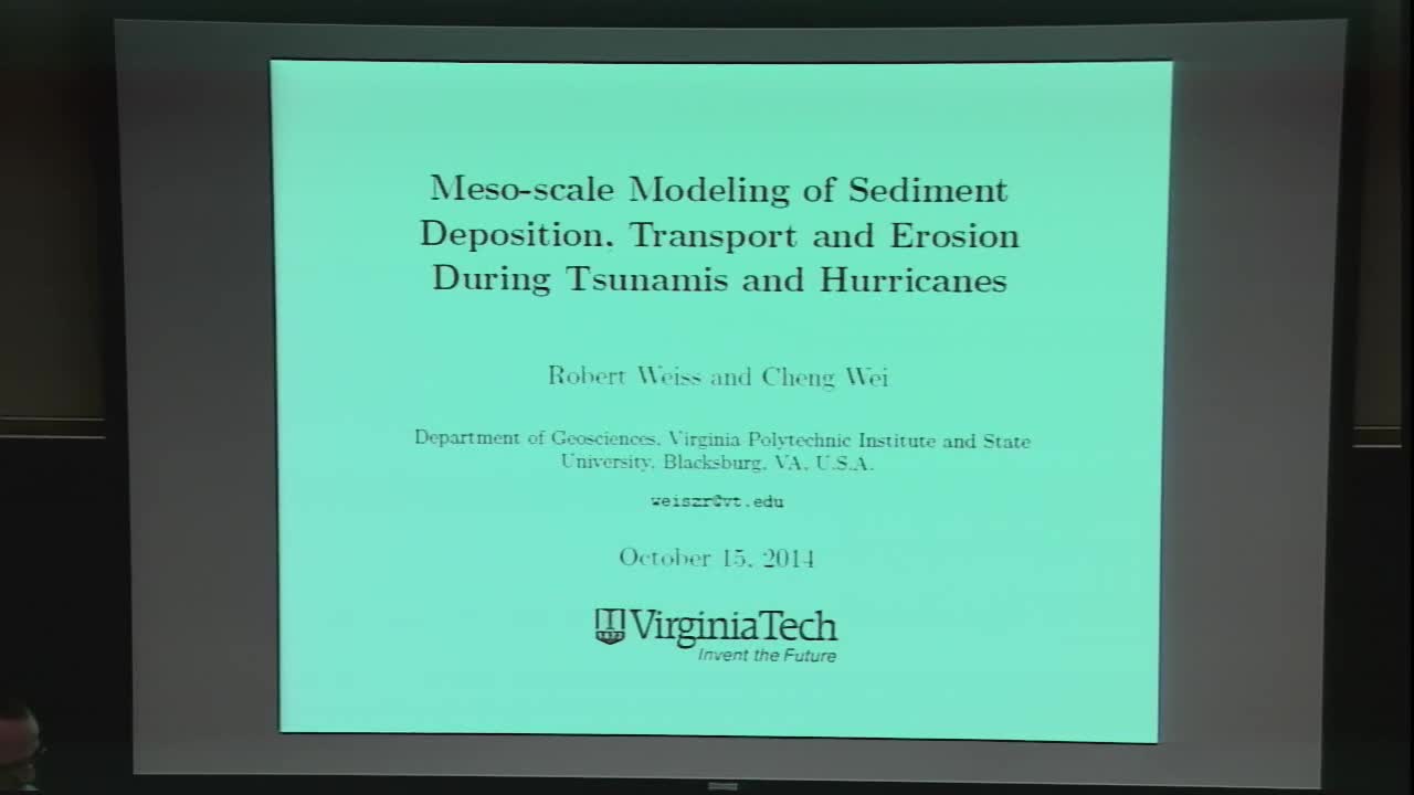 Meso-scale Modeling of Sediment Deposition, Transport and Erosion During
Tsunamis and Hurricanes Thumbnail