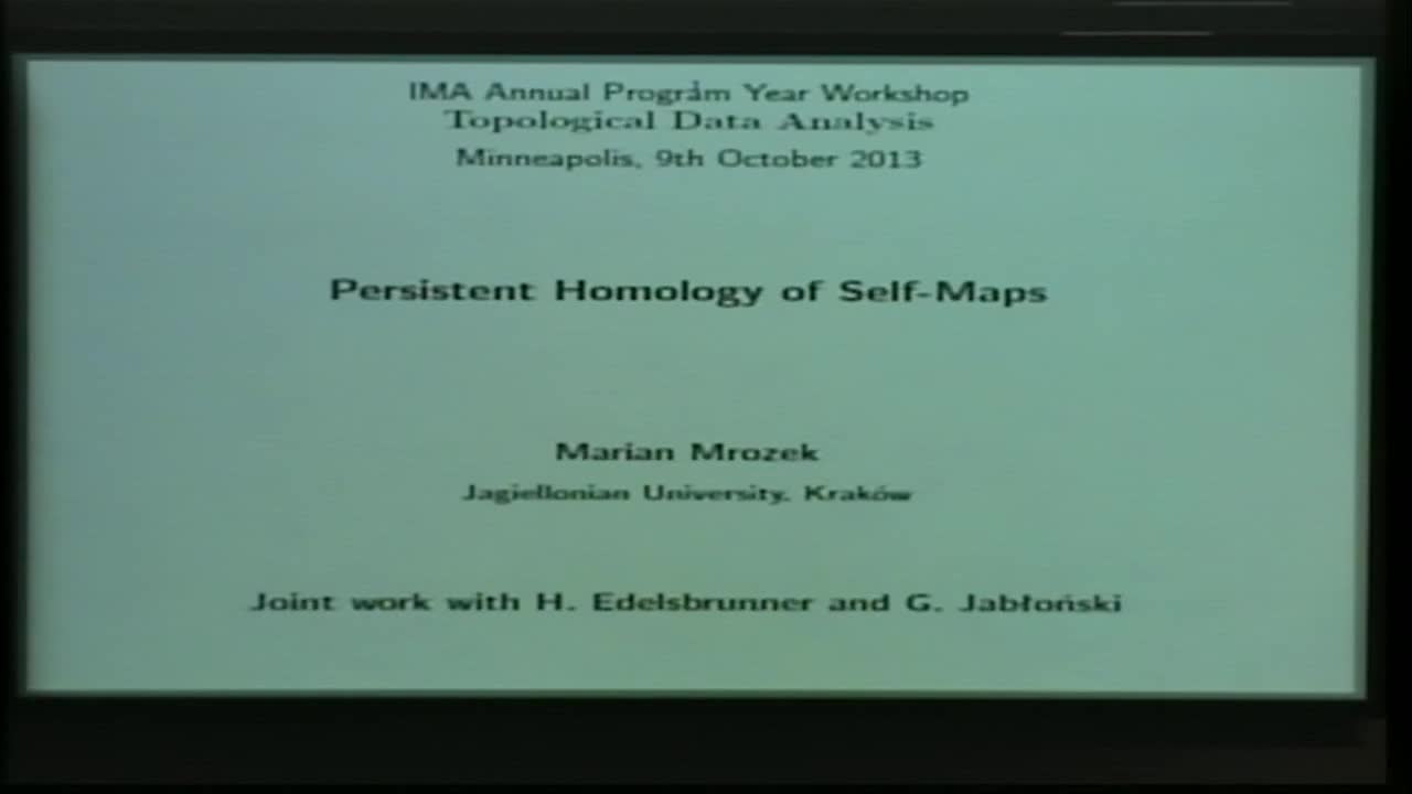 Persistent Homology of Self-maps Thumbnail