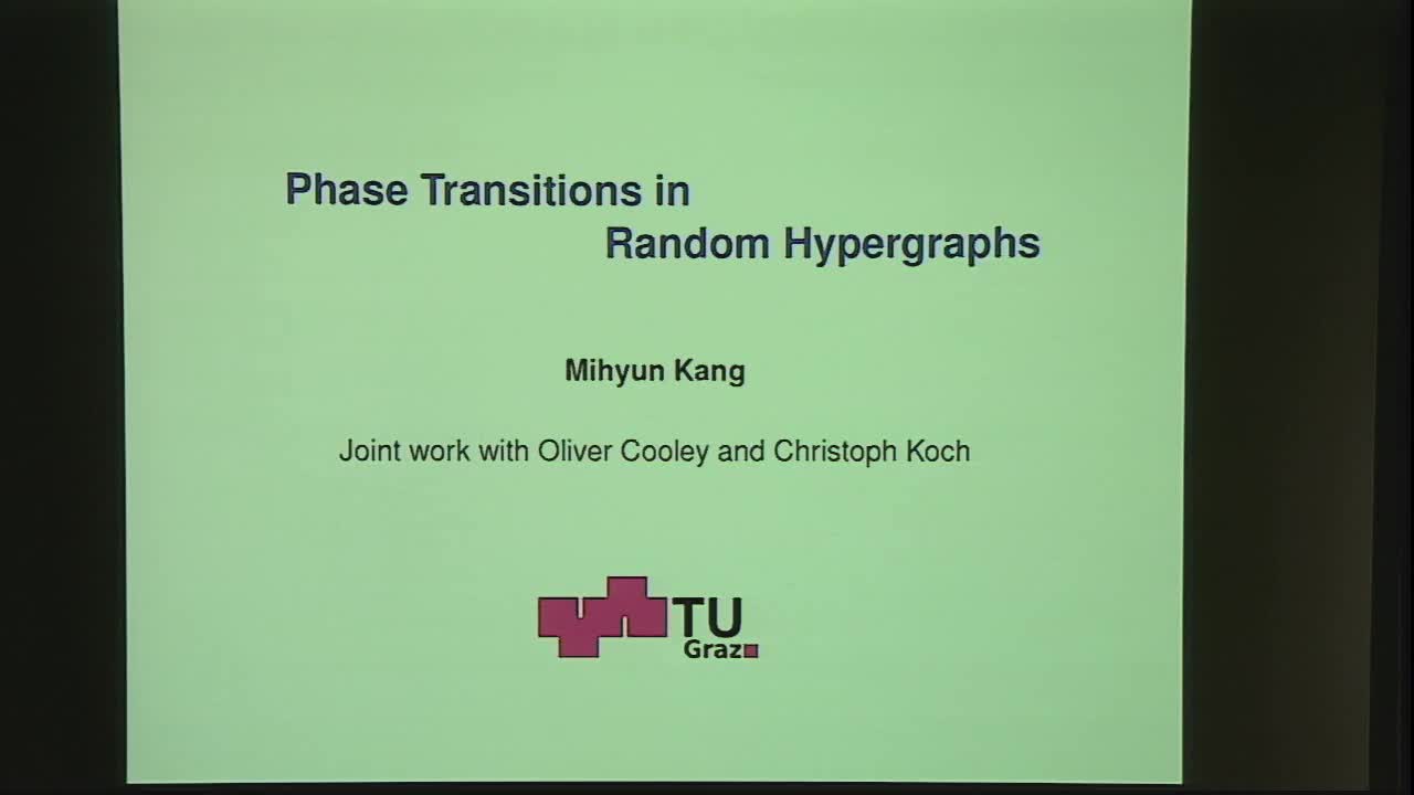 Phase Transitions in Random Hypergraphs
 Thumbnail