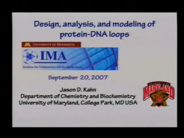 Design, Analysis, and Modeling of Protein-DNA Loops Thumbnail