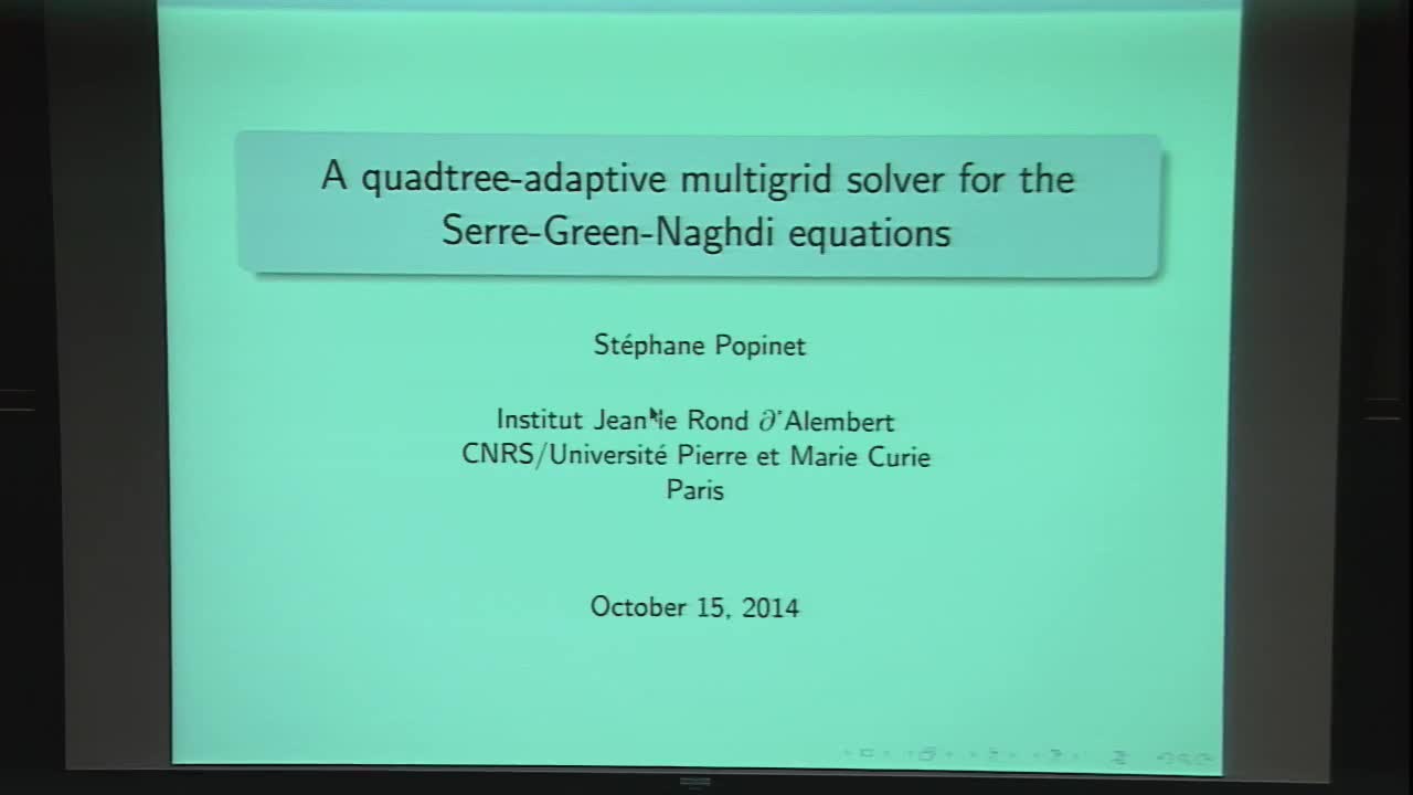 A Quadtree-Adaptive Multigrid Solver for the Serre-Green-Naghdi Equations  Thumbnail