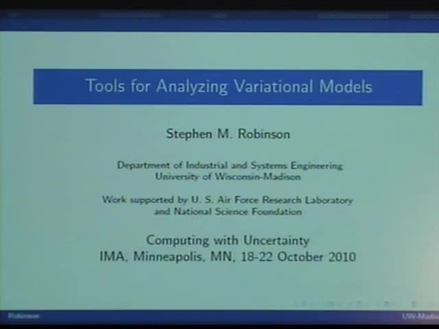 Tools for analyzing variational models Thumbnail