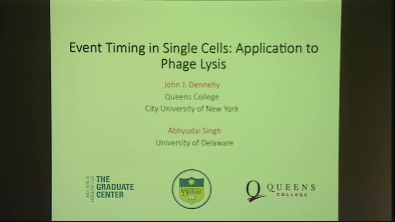 Modeling Timing Phenomena in Single-cells: From Phage-induced Lysis to Cell-Division Events Thumbnail