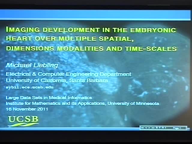 Imaging development of the embryonic heart over multiple spatial dimensions, modalities and time-scales Thumbnail