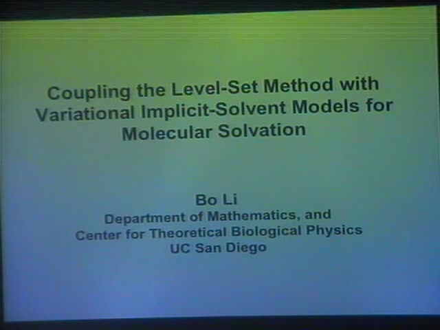 Coupling the level-set method with variational implicit-solvent
models for molecular solvation Thumbnail