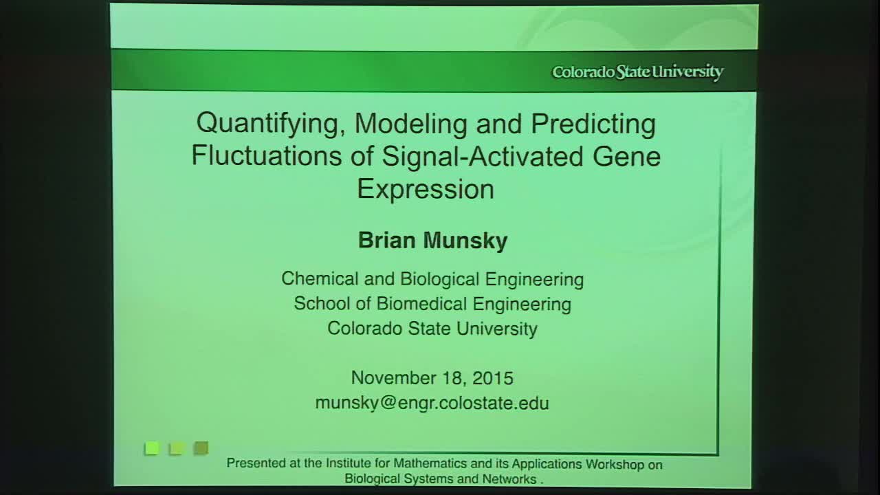 Quantifying, Modeling and Predicting Fluctuations of Signal-Activated Gene Expression Thumbnail