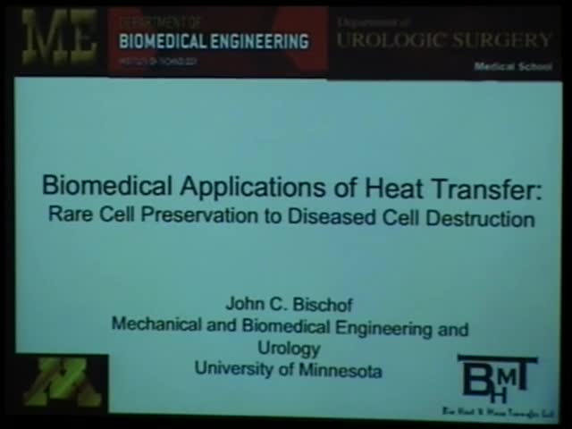 Biomedical applications of heat transfer:  Rare cell
preservation to diseased cell destruction Thumbnail