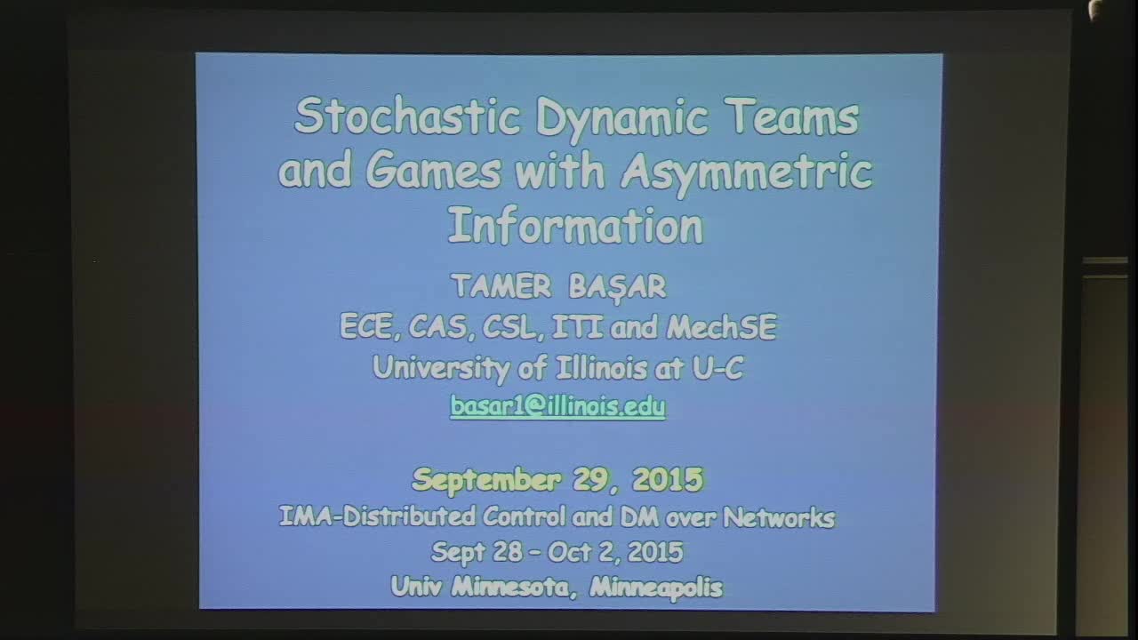 Stochastic Dynamic Teams and Games with Asymmetric Information Thumbnail