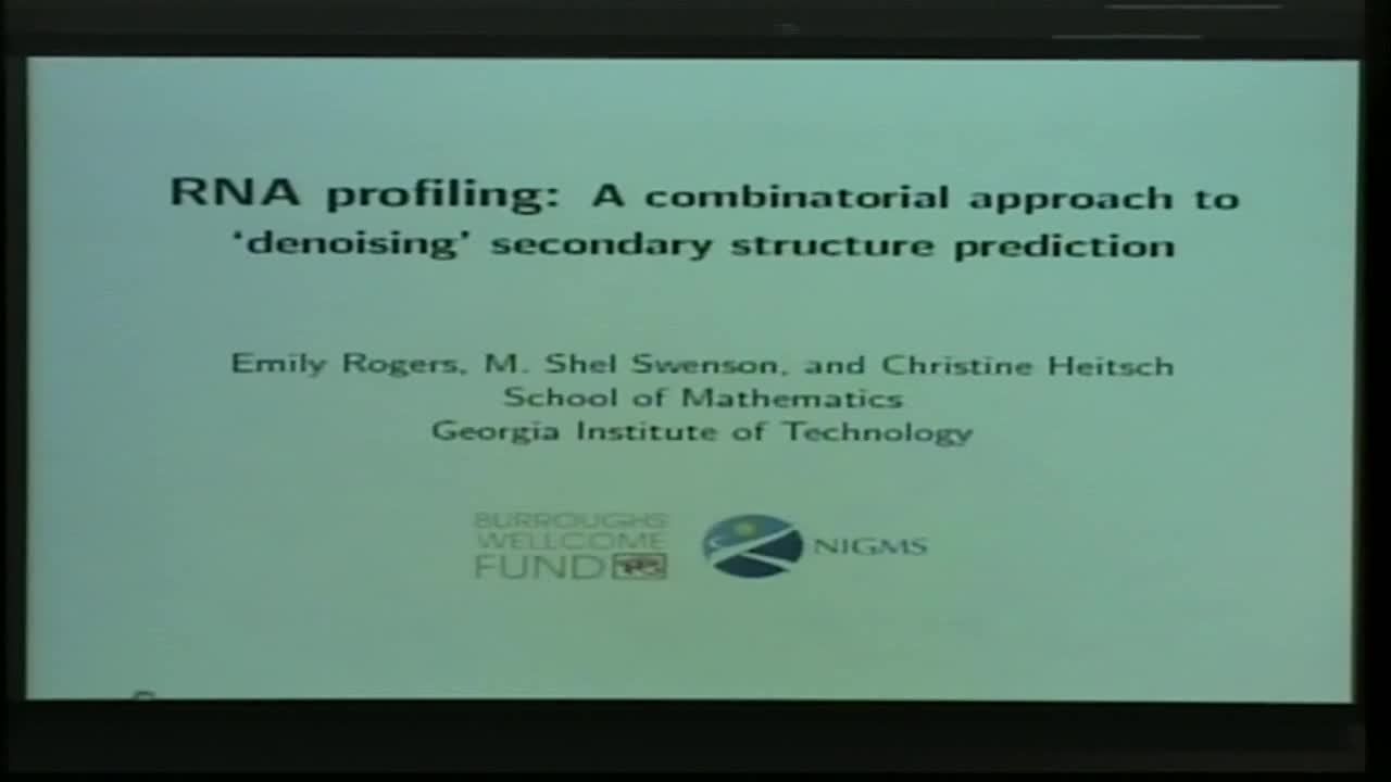 RNA Profiling: A Combinatorial Approach to "Denoising" Secondary Structure Prediction Thumbnail