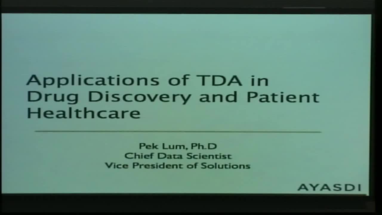 Applications of TDA to the Understanding of Disease and Drug Discovery Thumbnail