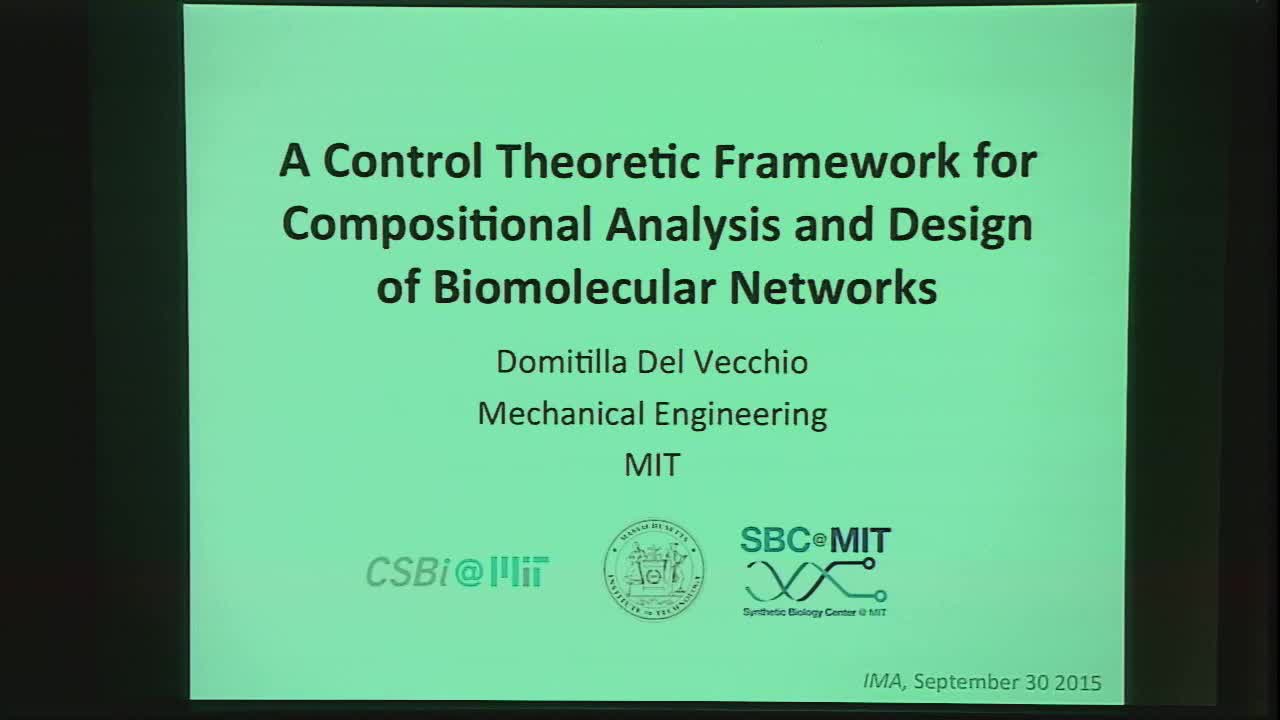 A Control Theoretic Framework for Compositional Analysis and Design of Biomolecular Networks Thumbnail