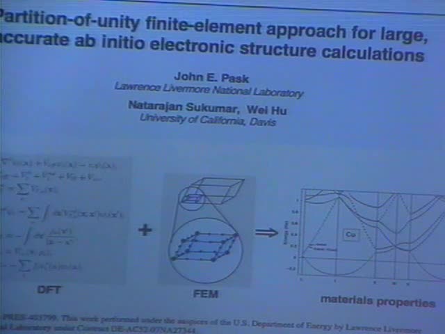 Partition-of-unity Finite-element Approach for Large, Accurate Ab initio Electronic Structure Calculations  Thumbnail