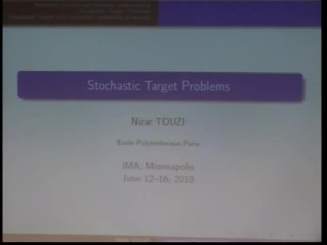 Stochastic target problems and viscosity solutions Thumbnail