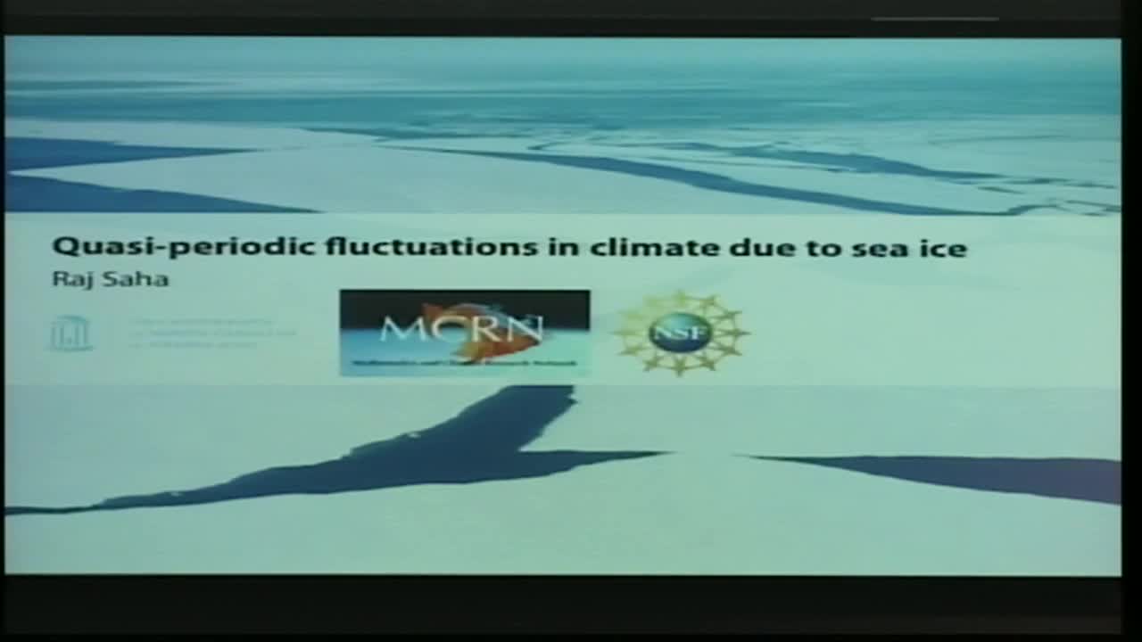 Quasi-Periodic Fluctuations in Climate Due to Sea Ice Thumbnail