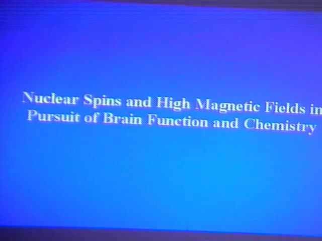 Imaging Brain Activity and Chemistry using High Magnetic Fields Thumbnail