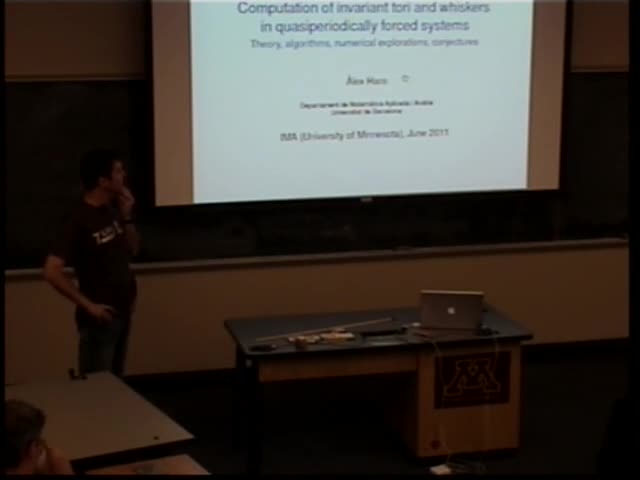 Lecture 3 - Automatic differentiation methods in computational dynamical systems: invariant manifolds and normal forms Thumbnail