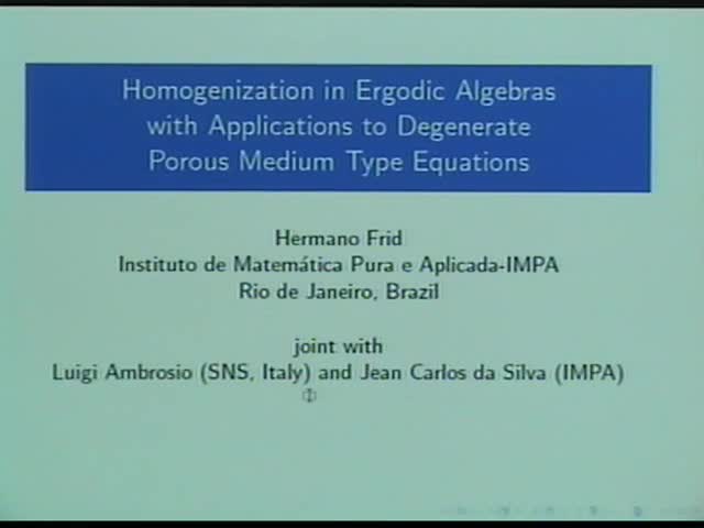 Homogenization of degenerate porous medium type equations in ergodic algebras Thumbnail