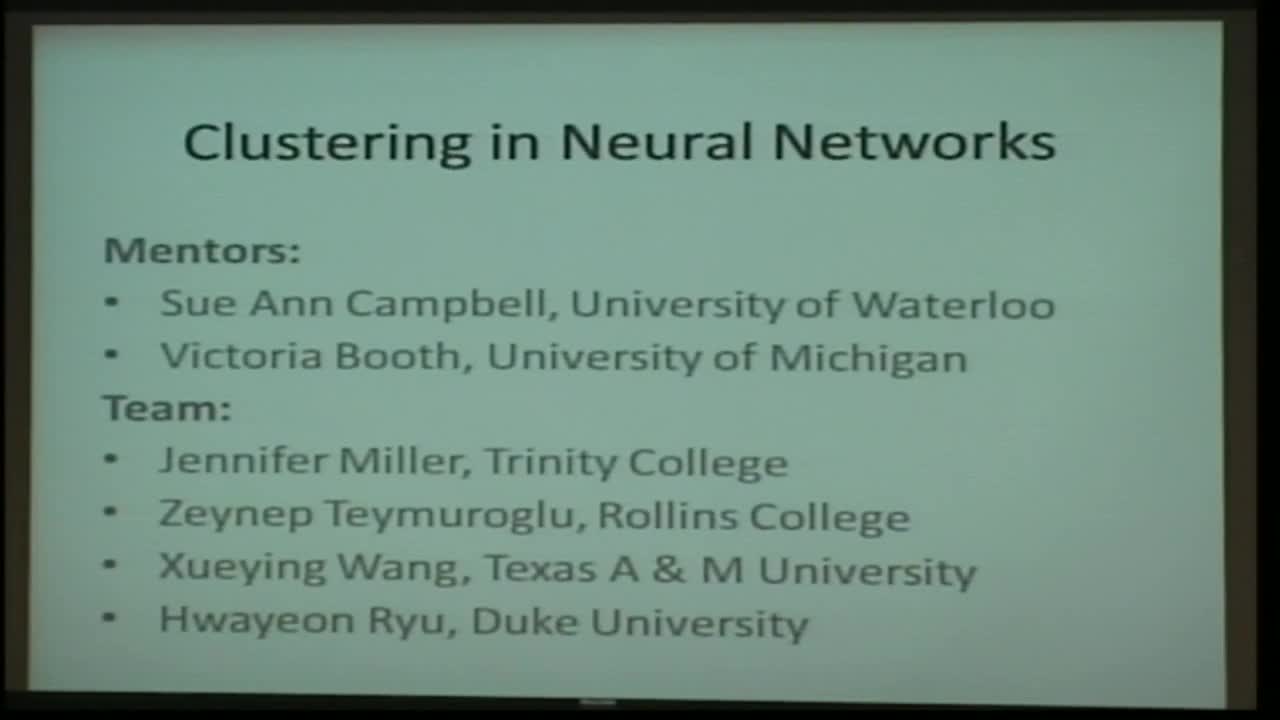 Clustering in Neural Networks Thumbnail