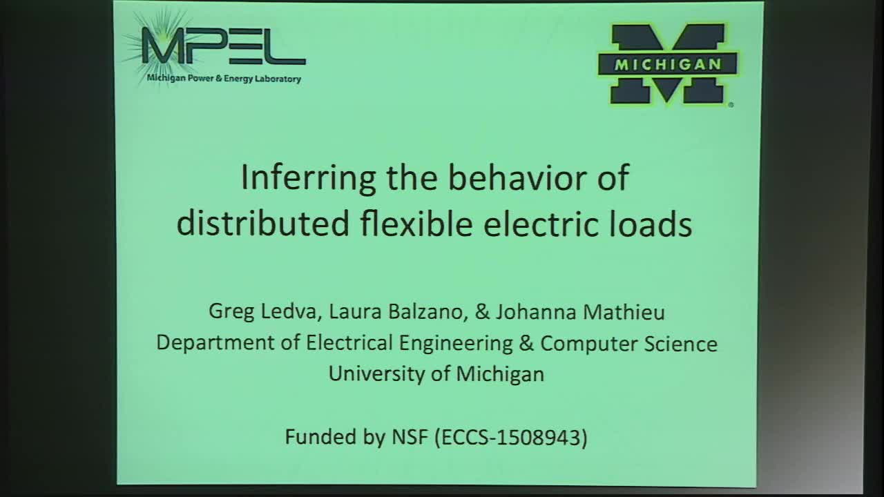 Inferring the behavior of distributed flexible electric loads Thumbnail