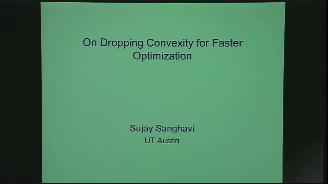 Factored Gradient Descent: on Dropping Convexity for Faster Optimization Thumbnail