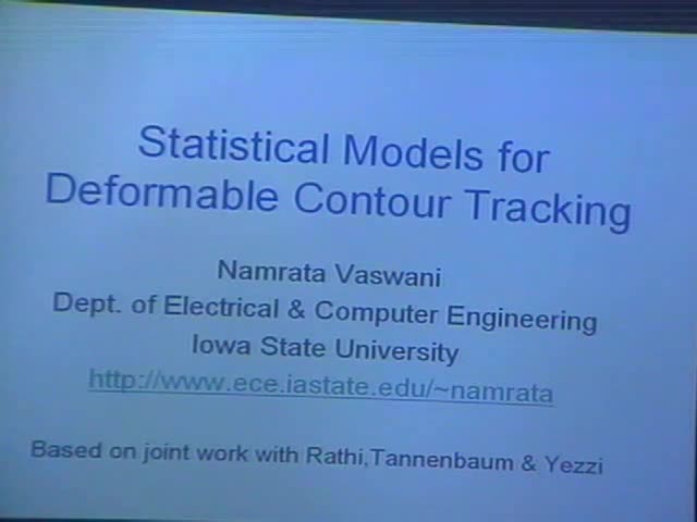 Statistical Models for Deformable Contour Tracking Thumbnail