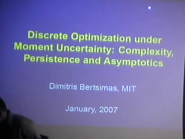 Discrete Optimization Under Moment Uncertainty: Complexity, Persistency and Asymptotics Thumbnail