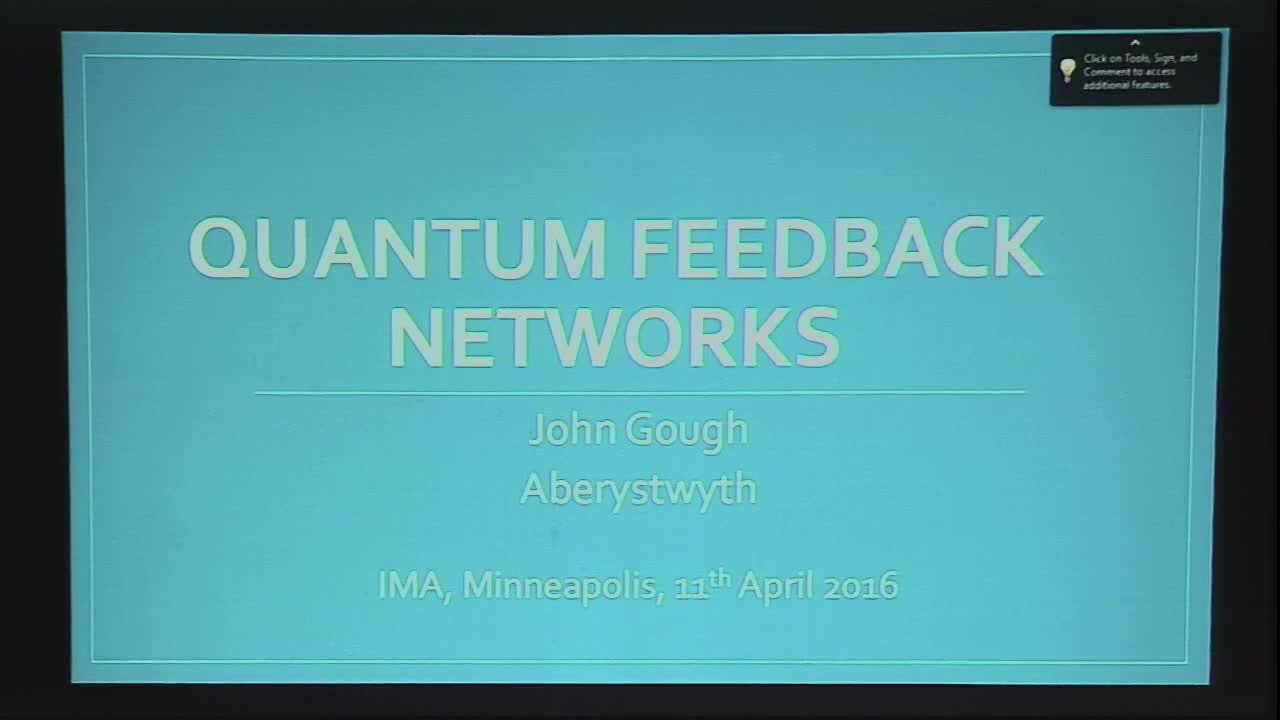 Quantum Feedback Networks Thumbnail