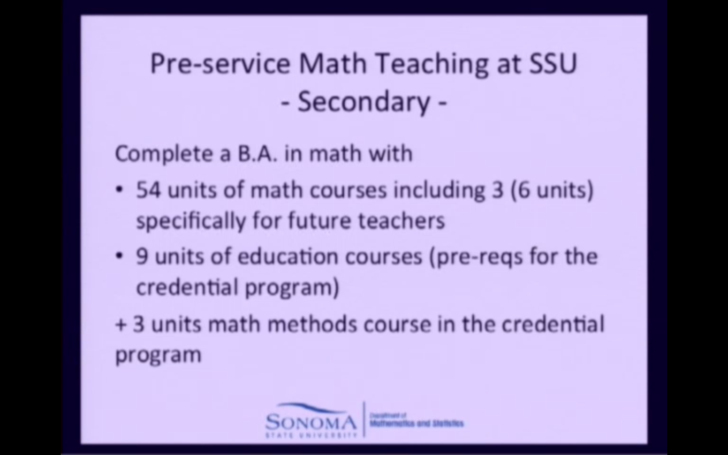 Plenary Session: Panel of mathematics department chairs Thumbnail