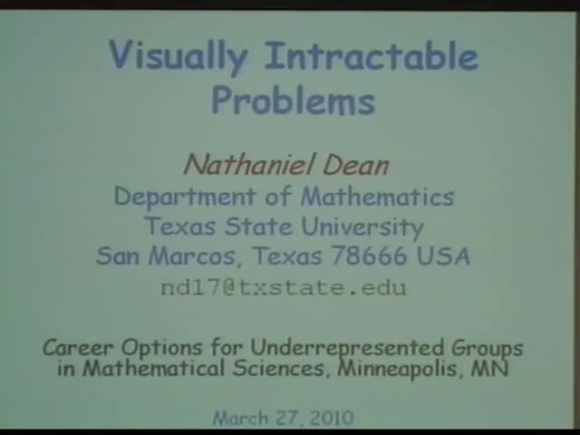 Visually intractable problems Thumbnail