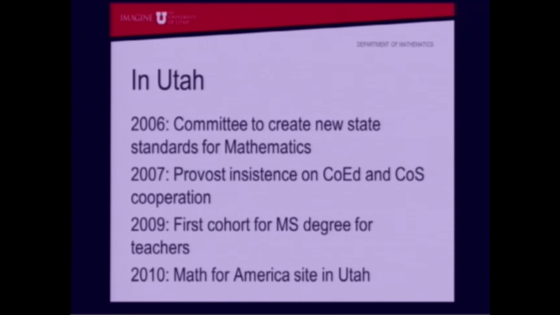 Parallel Sessions: Examples of math departments’ engagement in the Mathematical Preparation of Teachers Thumbnail