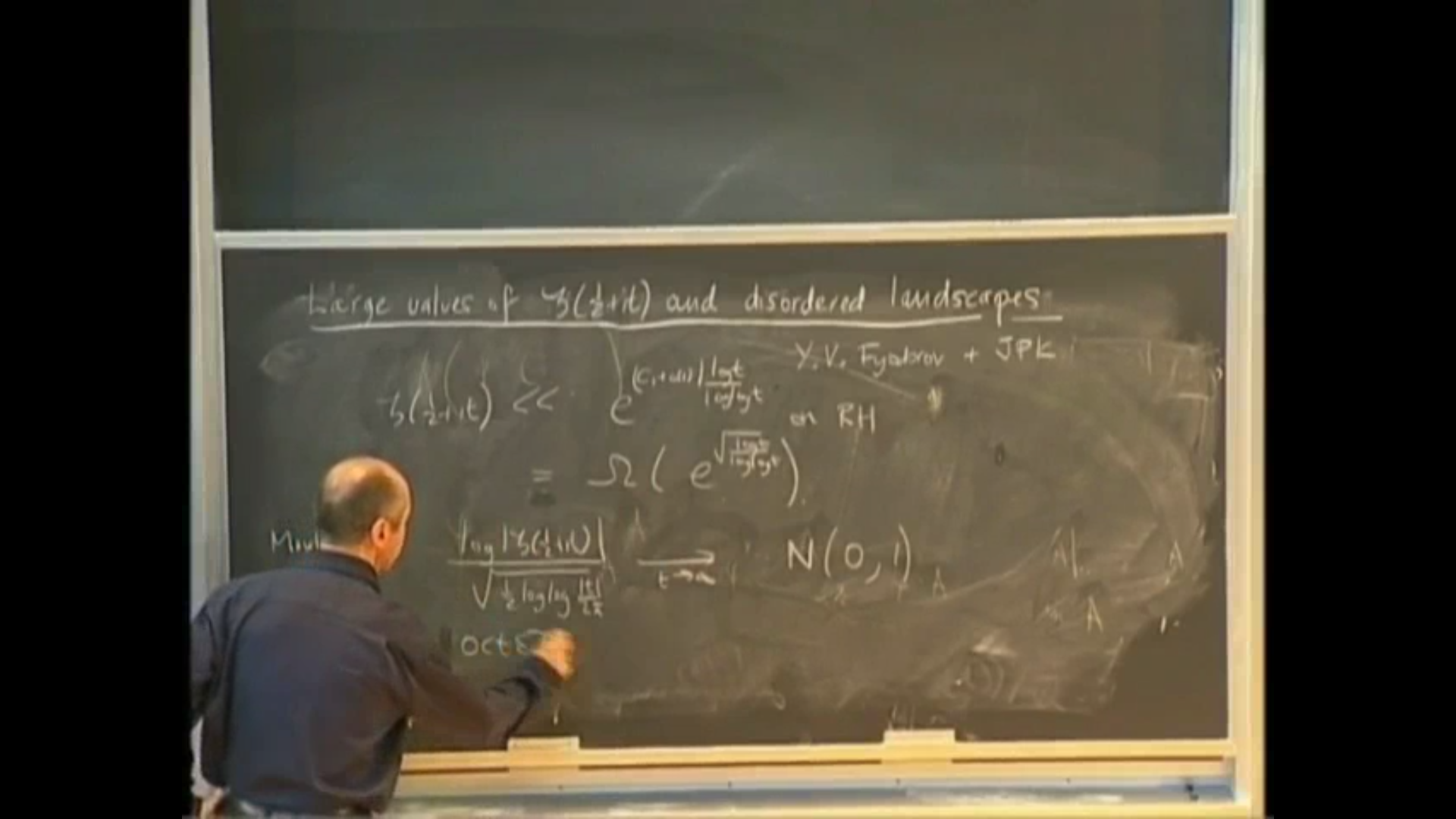 Large values of the zeta function and disordered landscapes Thumbnail